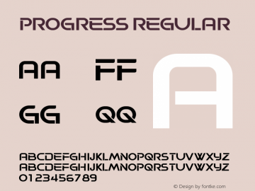 Progress Regular Version 1.000图片样张