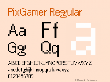 PixGamer Regular 1.006图片样张