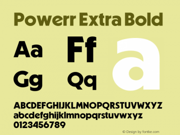 Powerr Extra Bold Version 0.002图片样张