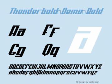 Thunderbold Demo Version 1.00图片样张