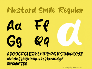 Mustard Smile Version 1.000图片样张