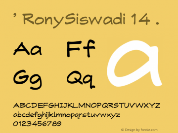 ' RonySiswadi 14 Version 1.00 May 19, 2010, initial release图片样张