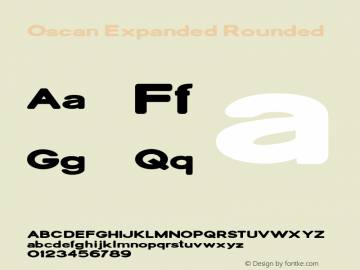 Oscan Expanded Rounded Version 1.000图片样张