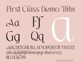 First Class Demo Thin Version 1.000图片样张