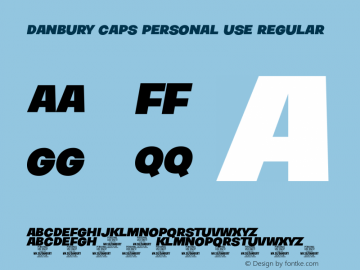 Danbury Caps PERSONAL USE Regular Version 1.001;FEAKit 1.0图片样张