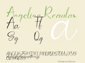 Angelina Version 1.017;Fontself Maker 3.5.7图片样张