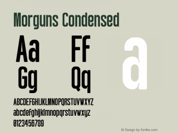 Morguns Condensed Version 1.000图片样张