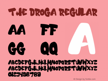 The Droga Version 1.00;October 4, 2022;FontCreator 12.0.0.2539 64-bit图片样张