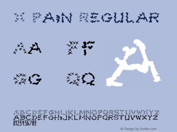 X-Pain Regular 001.000 Font Sample