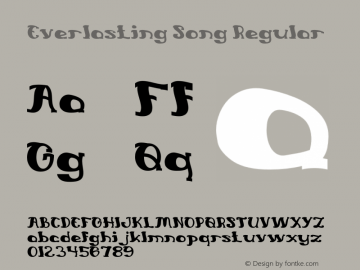 Everlasting Song Version 1.00;May 7, 2018;FontCreator 11.5.0.2427 64-bit图片样张