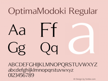 OptimaModoki Version 003.000图片样张