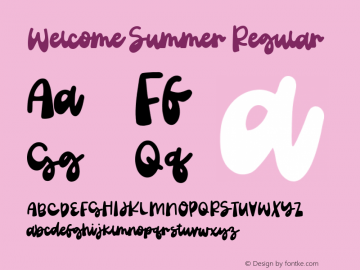 Welcome Summer Version 1.000图片样张