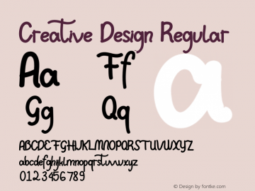 Creative Design Version 1.036;Fontself Maker 3.5.6图片样张
