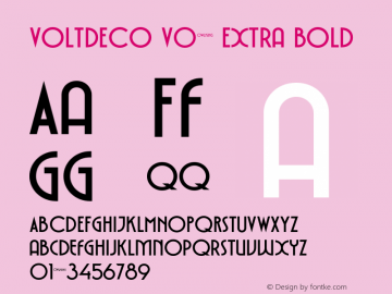 VOLTDECOV02-ExtraBold Version 1.000图片样张
