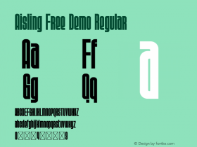 Aisling Free Demo Version 1.001;Fontself Maker 3.5.7图片样张