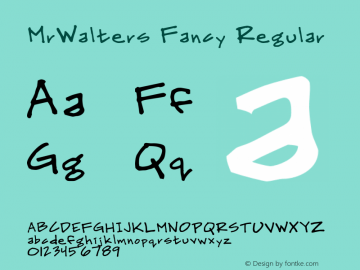 MrWalters Fancy Regular 001.000图片样张