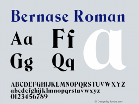 Bernase Roman 001.000 Font Sample