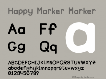 Happy Marker Version 001.001图片样张