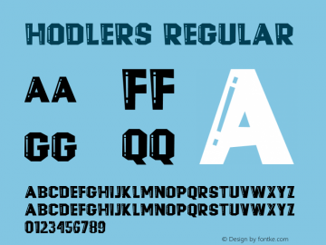Hodlers Version 1.00;September 24, 2021;FontCreator 13.0.0.2683 64-bit图片样张