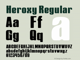 Heroxy-Regular Version 1.000图片样张