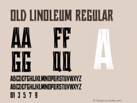 Old Linoleum Version 1.00;July 28, 2022;FontCreator 13.0.0.2683 64-bit图片样张