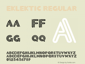 Eklektic Regular Unknown Font Sample