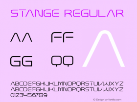 Stange Regular Version 1.00图片样张