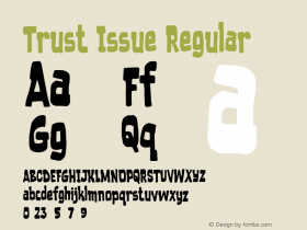 Trust Issue Version 1.00;November 7, 2021;FontCreator 13.0.0.2683 64-bit图片样张