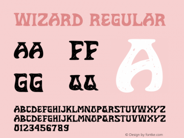 Wizard Version 1.003;Fontself Maker 3.5.7图片样张