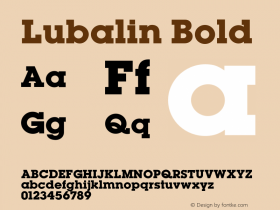 Lubalin Bold 001.000图片样张