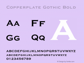 Copperplate Gothic Bold 003.001图片样张