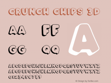Crunch Chips 3D Version 1.001;Fontself Maker 3.5.8图片样张