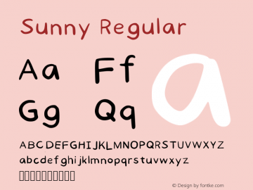 Sunny Regular Version 001.001图片样张