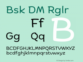 Biski DEMO Regular Version 1.004;Glyphs 3.1.2 (3151)图片样张