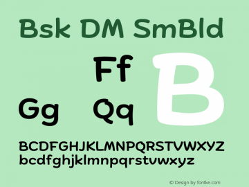 Biski DEMO SemiBold Version 1.004;Glyphs 3.1.2 (3151)图片样张