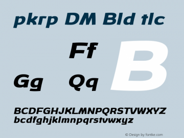 Opkrop DEMO Bold Italic Version 1.002;Glyphs 3.1.2 (3151)图片样张