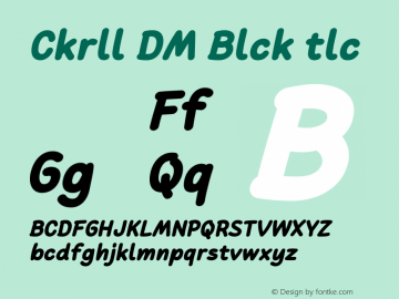 Cakerolli DEMO Black Italic Version 1.000;Glyphs 3.1.2 (3151)图片样张