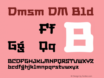 Dimsum DEMO Bold Version 1.000;Glyphs 3.1.2 (3151)图片样张