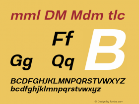 Emmali DEMO Medium Italic Version 2.000;Glyphs 3.1.2 (3151)图片样张