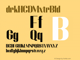 Adirek HC DEMO ExtraBold Version 1.03图片样张