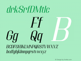 Adirek Serif DEMO Italic Version 1.03图片样张