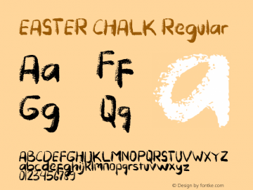 EASTER CHALK Version 1.00;February 15, 2023;FontCreator 13.0.0.2683 64-bit图片样张