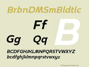 Boriboon DEMO SemiBold Italic Version 1.01图片样张