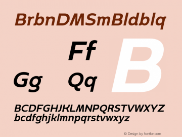 Boriboon DEMO SemiBold Oblique Version 1.01图片样张