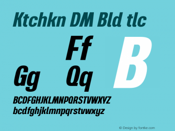 Kitchakan DEMO Bold Italic Version 1.000;Glyphs 3.1.2 (3151)图片样张