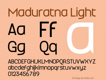 Maduratna Light Version 1.000;FEAKit 1.0图片样张