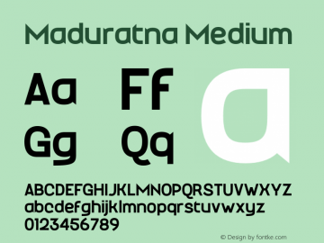 Maduratna Medium Version 1.000;FEAKit 1.0图片样张