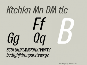 Kitchakan Mon DEMO Italic Version 1.000;Glyphs 3.1.2 (3151)图片样张