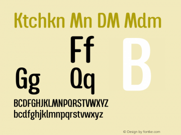 Kitchakan Mon DEMO Medium Version 1.000;Glyphs 3.1.2 (3151)图片样张