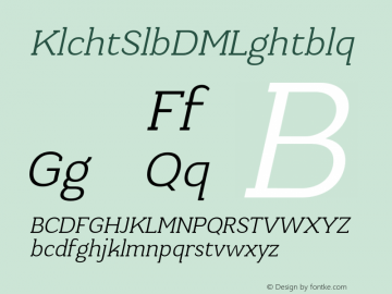 Kulachat Slab DEMO Ob Light Oblique Version 1.1图片样张